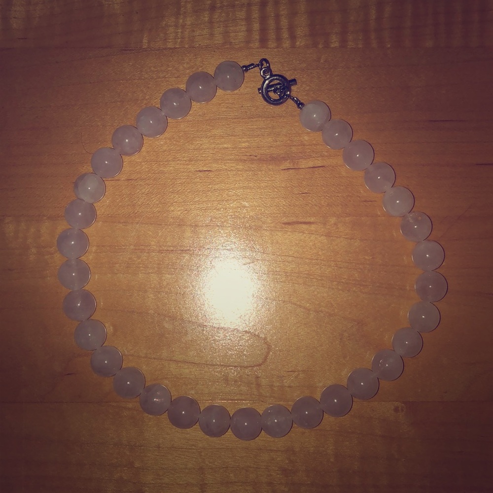 Big White Bead Necklace